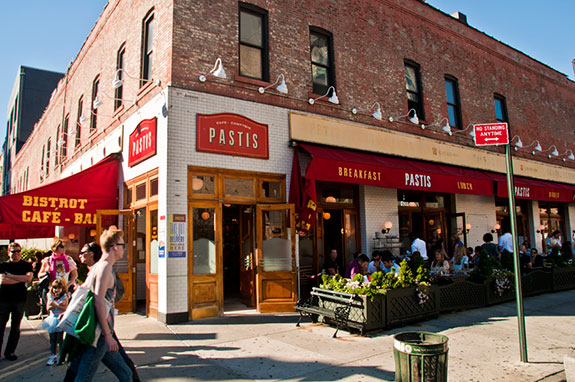 The former location of French bistro Pastis