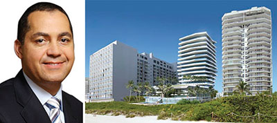 From left: Don Peebles and the Bath Club Estates project in Miami Beach