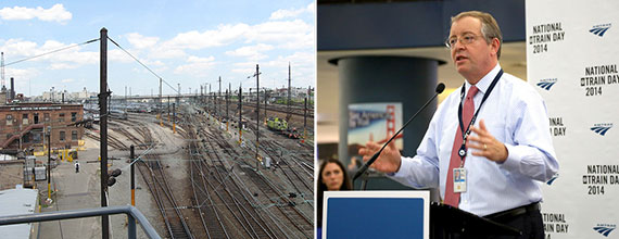 From left: Sunnyside Yards in Queens and Anthony Coscia