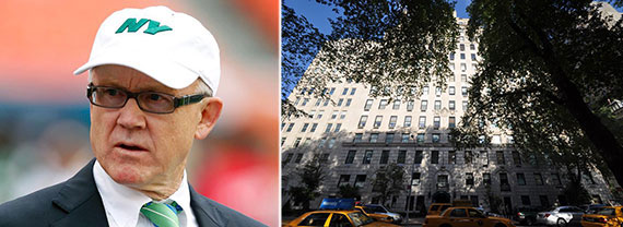 From left: Woody Johnson and 834 Fifth Avenue