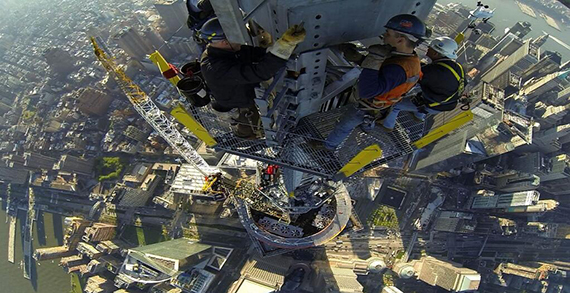 1 World Trade Center construction workers (Credit: Port Authority)