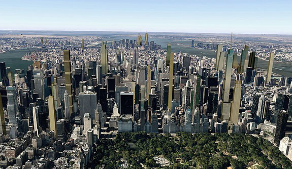 The Manhattan skyline in 2018, according to City Realty