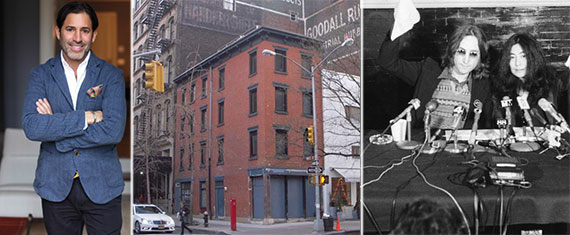 From left: Alan Maleh, 1 White Street and John Lennon and Yoko Ono declare "Nutopia"