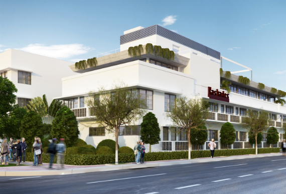 A rendering of the Kaskades Suites.
