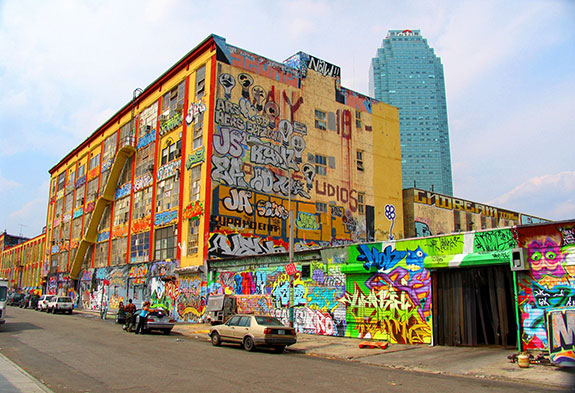 The former 5Pointz in Long Island City