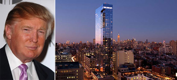 From left: Donald Trump and the Trump Soho