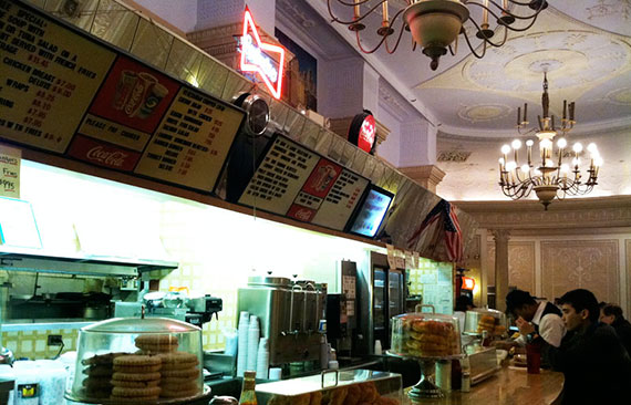 The lunch counter at the iconic Cafe Edison