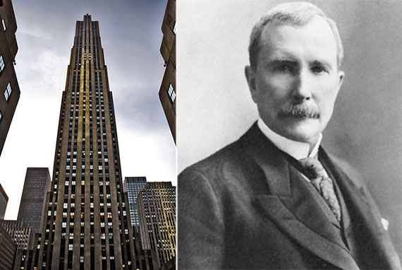 From left: 30 Rockefeller Plaza and John D. Rockefeller