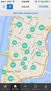 A screenshot of the Urban Compass app 