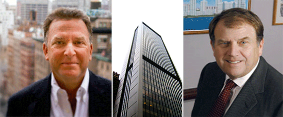 From left: Steve Witkoff, 40 West 57th Street and Richard LeFrak