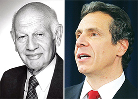 From left: Leonard Litwin and Andrew Cuomo