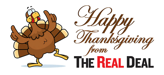 Happy Thanksgiving from <em>The Real Deal</em>!