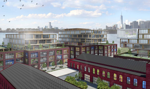 Rendering of Est4te Four's project in Red Hook, Brooklyn 