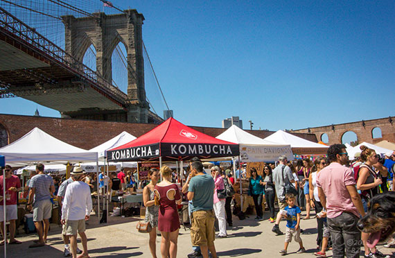 Smorgasburg in Dumbo, Brooklyn (credit: RZF images)