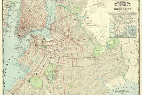 A map of Brooklyn in 1897
