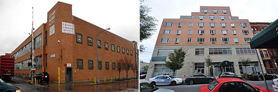 From left: 56-02 Maspeth Avenue in Queens and 2283-2287 Third Avenue in East Harlem