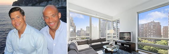 From left: Fredrik Eklund, John Gomes and 261 West 28th Street in Chelsea