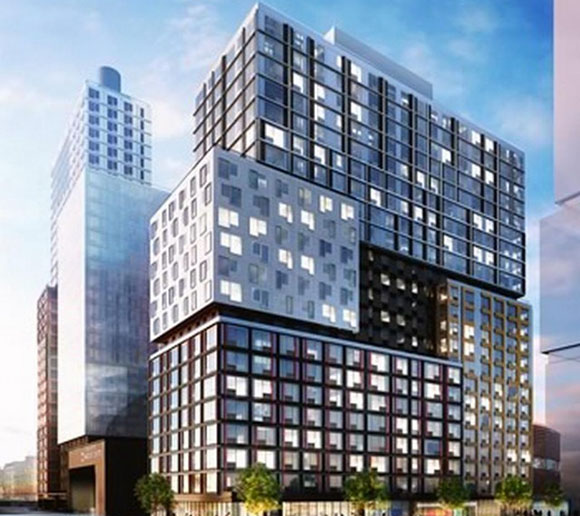 Rendering of Pacific Park building at 30 6th Avenue in Brooklyn (credit: SHoP)