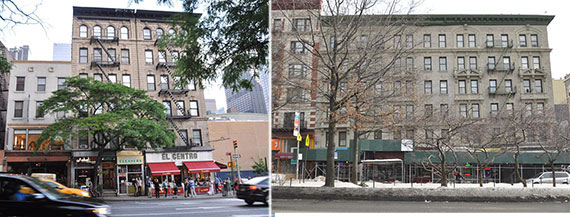 From left: 826 Ninth Avenue in Midtown West and 3820-3826 Broadway in Washington Heights