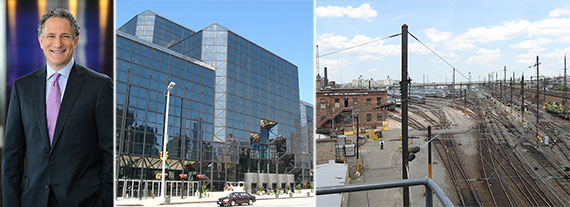 From left: Dan Doctoroff, the Jacob Javits Convention Center and Sunnyside Yards, Queens