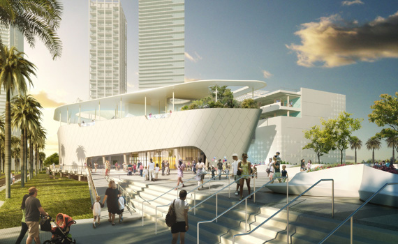 Rendering of The Patricia and Phillip Frost Museum of Science in Miami.
