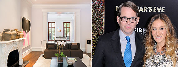 From left: 20 East 10th Street and Matthew Broderick with Sarah Jessica Parker