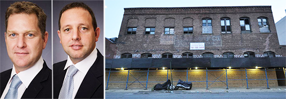 From left: Omri Sachs, Dvir Cohen Hoshen and 308 North 7th Street in Williamsburg