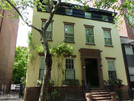 Truman Capote's former home at 70 Willow Street in Brooklyn Heights
