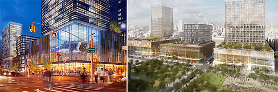 Renderings of 115 Delancey Street and Essex Crossing on the Lower East Side