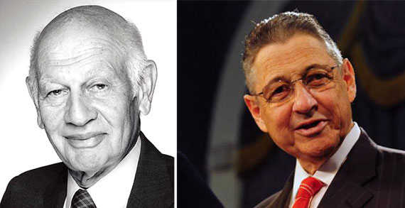 From left: Leonard Litwin and Sheldon Silver