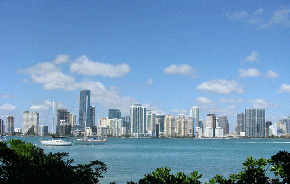 A view of Miami's skyline
