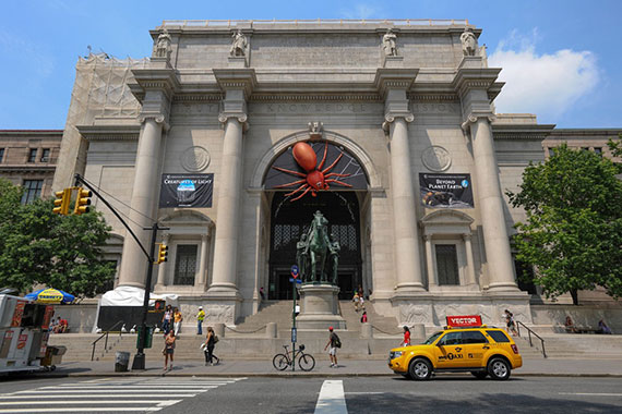 The American Museum of Natural History at 79th Street and Central Park West on the Upper West Side