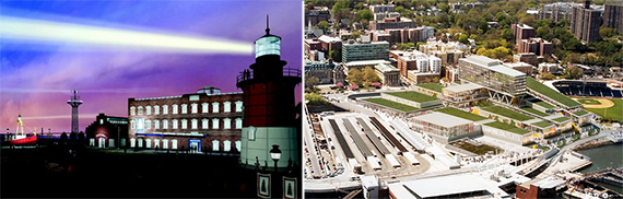 Renderings of National Lighthouse Museum and Empire Outlets