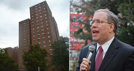 NYCHA's Clinton Houses at Lexington Avenue and 108th Street East Harlem and Comptroller Scott Stringer