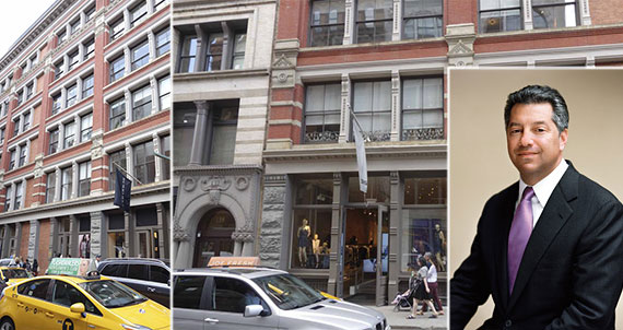 From left: 131-137 Spring Street, Soho, and Marc Holliday