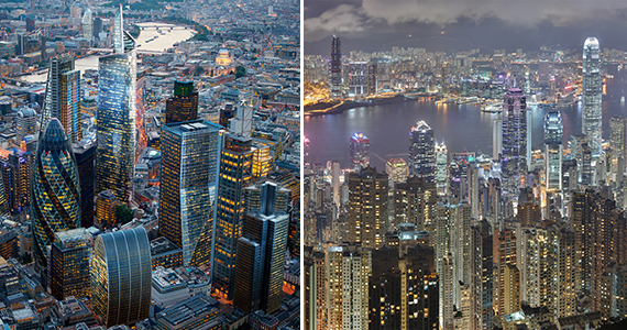 London and Hong Kong
