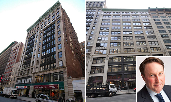 From left: 24-28 West 25th Street and 40 West 25th Street, Inset: Adam Spies