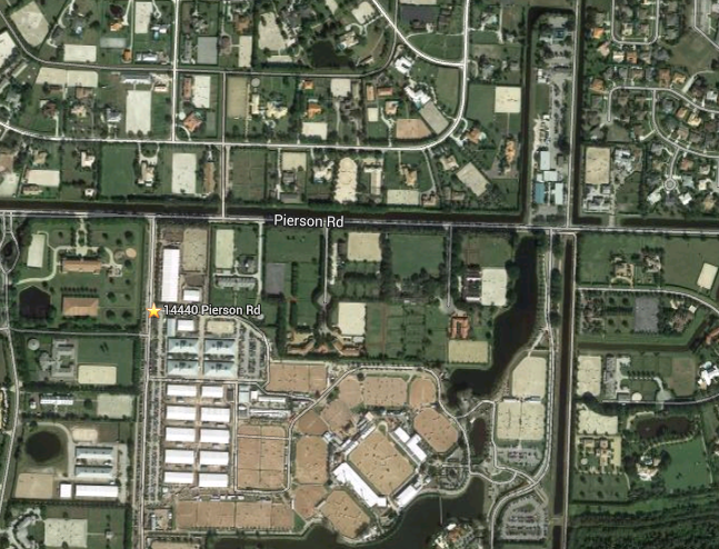 Ritter's property is across the street from the Palm Beach International Equestrian Center, which is located at 14440 Pierson Road.