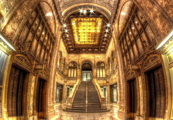 The lobby of the Woolworth Building