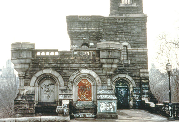 Belvedere Castle in the 1980s