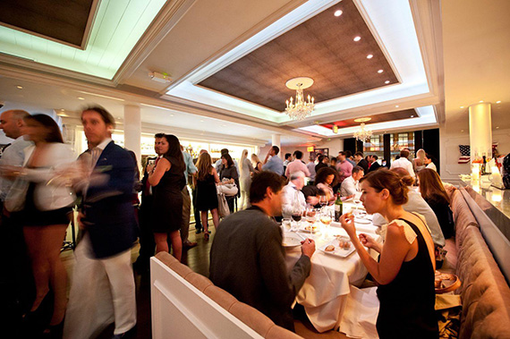 Diners and revelers at Bagatelle