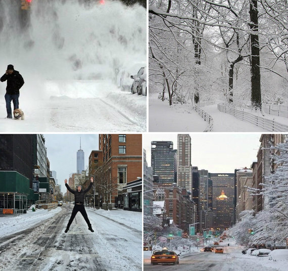 Winter Storm Juno in New York City (credit: Uri Mermelstein and Ryan Serhant on Instagram)
