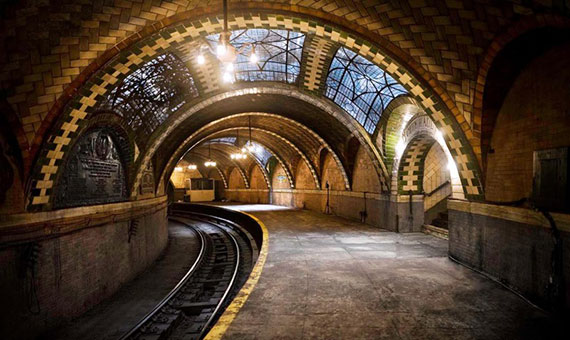 The abandoned City Hall subway station