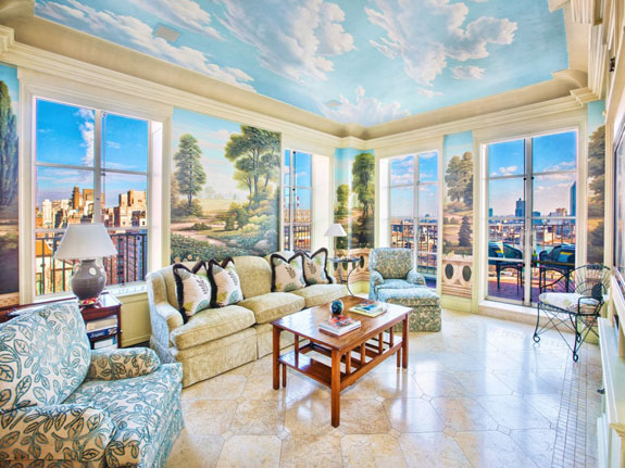 the-most-interesting-room-by-far-is-this-sun-room-it-features-a-full-mural-on-the-walls-and-ceilings-with-access-to-the-terrace