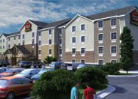 A rendering of a typical prototype of a new Value Place hotel location.