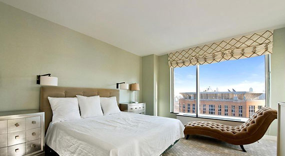 The bedroom at 150 Columbus Avenue 