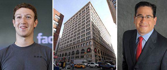 From left: Mark Zuckerberg, 770 Broadway in Greenwich Village and Glen Weiss
