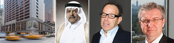 From left: 790 Seventh Avenue, Sheikh Faisal Bin Qassim Al Thani, Doug Harmon and Mark Elliott