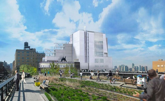 Rendering of the new Whitney museum by the High Line (credit: Renzo Piano Building Workshop)
