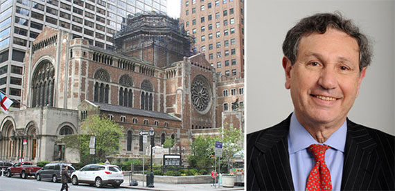 From left: St. Bartholomew's Church in Midtown and Carl Weisbrod